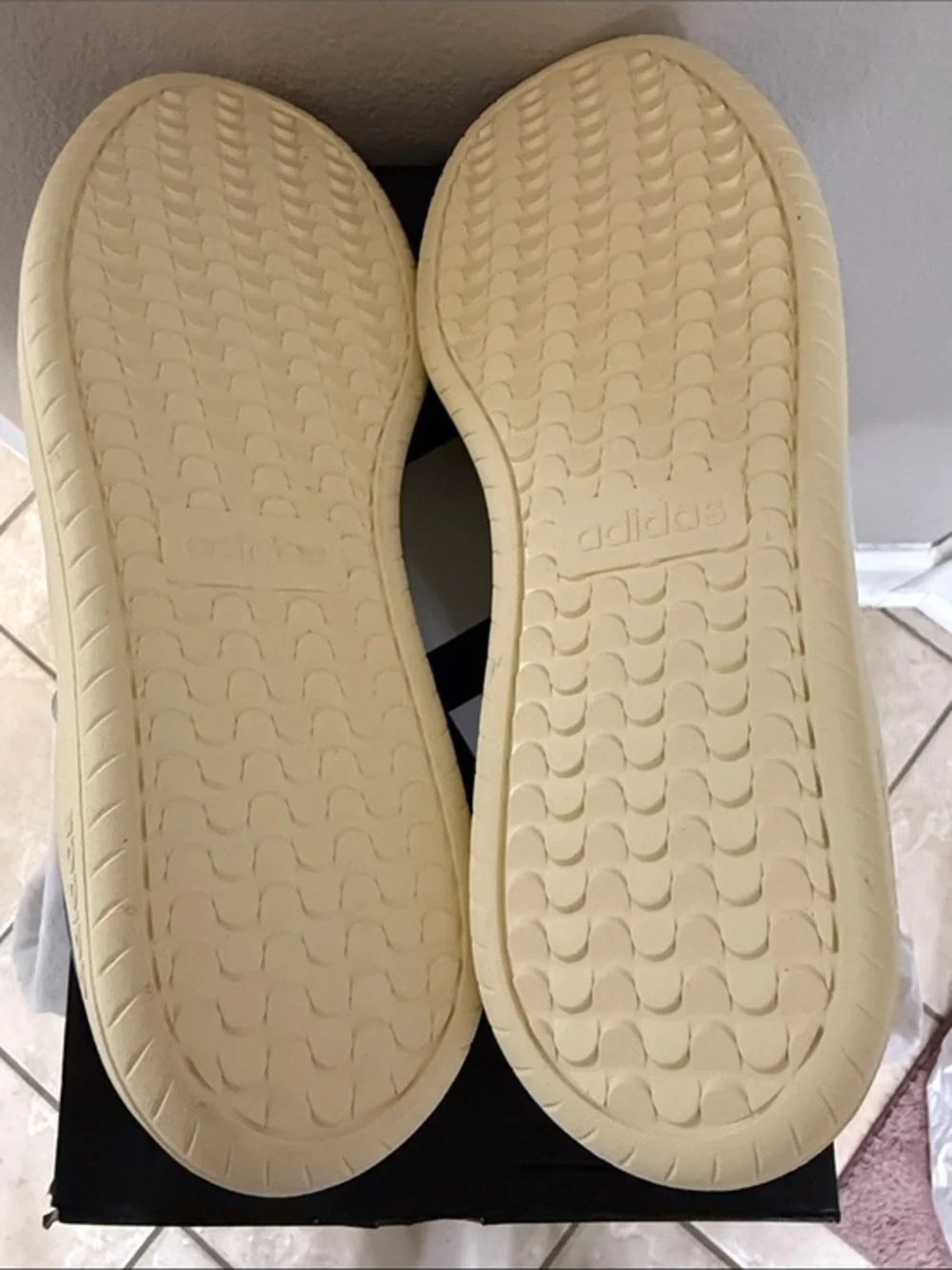 adidas Green and White Barreda Low-Top Sneaker